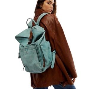 NWT Free People Brigade Leather Backpack